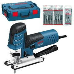 Bosch Blauw 0601512008 GST150CE Decoupeerzaag in L-BOXX  + 30 zaagbladen