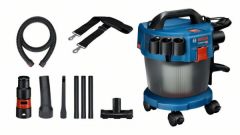 Bosch Blau GAS 18V-10 L Akkustaubsauger 18V exkl. Akkus und Ladegerät + Zubehörset 06019C6302