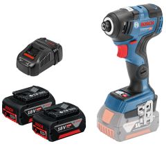 Bosch Blauw GDR 18V-200 C Accuslagschroevendraaier 18 Volt 5,0 AH Li-ion in L-Boxx 06019G4101