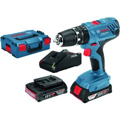 Bosch Blauw GSB 18V-21 Accuklopboor 18 Volt 2,0 AH Li-ion in L-Case 06019H1109