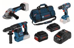 Bosch Blauw 3 Tool Kit 18V - 3 machines + 1 x ProCore 18V 4,0Ah + 1 x ProCore 8.0Ah Comboset 0615990M3C