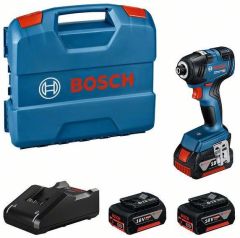 Bosch Blau GDR 18V-200 Akkuschrauber 18V 3 x 4.0Ah Li-Ion im L-Koffer 0615990N0Y