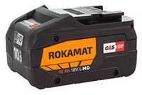 Rokamat Akku 18 Volt 10,0 Ah Li-Ion