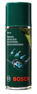 Bosch Garten Zubehör 1609200399 Pflegespray 250 ml für Heckenschere, Rasenmäher usw.