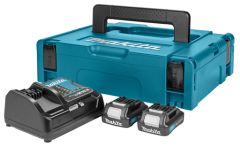 Makita Zubehör 197657-7 Starterkit - 2 x Akku BL1020 DC10SA Ladegerät 10,8 Volt 2,0 AH Li-Ion in MBox 1