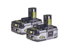 Ryobi Zubehör 5133003591 RB18LL30 Duopack Akku 18 Volt 3.0 AH Li-ion