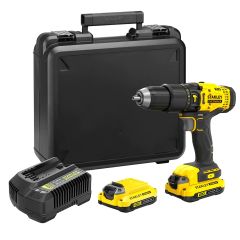 Stanley SFMCD711C2K FATMAX® V20 Akku-Schlagbohrmaschine 18V 1.5Ah BRUSHLESS