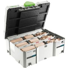 Festool 498205 DOMINO DF700 XL assortiment systainer DS/XL D12/D14 128 BU