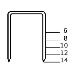 Haubold Befestigung 503105 KL1406 CNK-Klammern 6 mm Verzinkt