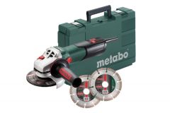 Metabo 600374510 W 9-125 Quick 900W Haakse slijper 125 mm + 2 diamantschijven in koffer