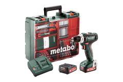 Metabo PowerMaxx BS 12 SET Akku-Bohrschrauber 12V 2.0Ah Li-Ion mobile Werkstatt 601036870