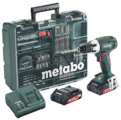 Metabo 602102600 BS18LT SET Mobiele Werkplaats Accuschroefboormachine 18V 2,0Ah Li-Ion