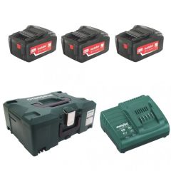 Metabo Zubehör 685062000 Akku-Pack 3 x 18V 5.2Ah Li-Ion Ladegerät ASC30-36 in Metaloc