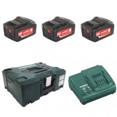 Metabo Zubehör 685063000 Akku-Pack 3 x 18V 4.0Ah Li-Ion Ladegerät ASC30-36 in Metaloc