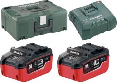 Metabo Zubehör 685109000 Akku-Pack 2 x 18V LiHD 6.2Ah 1 x Ladegerät ASC Ultra in Metaloc