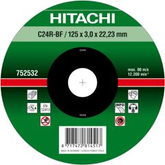 Hitachi Zubehör 752544 C24R Trennscheibe für Stein 180 x 3 x 22,23 mm pro 25 Stück