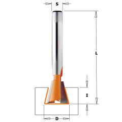 CMT 12,7 mm Schwalbenschwanzfräser 8 mm Schaft