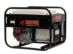 Europower EP6000LN Stromaggregat 6 KVA mit Honda Benzinmotor 2x 230Volt (16A) Manueller Start 950000604