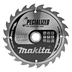 Makita Zubehör B-09173 HM-Sägeblatt Specialized Accu Wood 165 x 20 x 24T