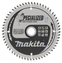 Makita Zubehör B-56720 Spezialisiertes HM-Sägeblatt 165 x 20 x 60T Dicke 1.40mm