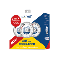 Carat CDB1253A21 3-pack Racer Diamantzaagblad 125 x 22,23 voor tegels/natuursteen