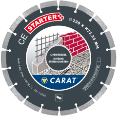 Carat CES2303A18 3er-Pack Diamantsäge Universal CE Starter 230 x 22,23