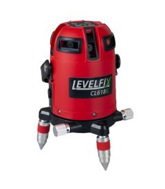 Levelfix 554133 CL618G Gemotoriseerde Multilijnlaser Groen + Ontvanger + Statief