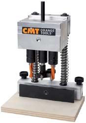 CMT Drill-in Scharniere Komplettset mit Koffer, Bohrkopfhalter, Bohrkopf, 2 Dübelbohrer und 1 Topfbohrer Fenster