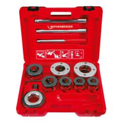 Rothenberger 070891X Super Cut-Set BSPT R,3/8-2" Draadsnijset in koffer