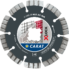 Carat CUXLOCK125 X-LOCK Diamantdoorslijpschijf Universeel 125 x 22,23