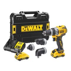 Dewalt DCD703L2T-QW Multi-Head-Akku-Bohrschrauber 12 Volt 3,0 AH Li-ion