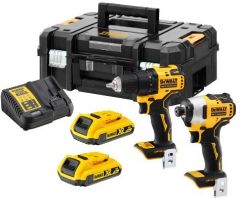 DeWalt DCK2061D2T-QW Comboset 18V 2,0Ah Li-Ion - DCD708 Accu Schroef/boormachine + DCF809 Slagschroever