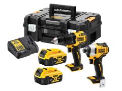 DeWalt DCK2062M2T-QW Combo Set 18V 4.0Ah Li-Ion - DCD709 Akku-Bohrmaschine DCF809 Schlagschrauber