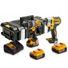 DeWalt DCK276P3-QW Comboset 18V 5,0Ah Li-Ion - DCD996 Accuklopboormachine + DCF887 Slagschroever + 3e accu