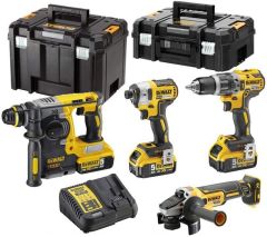 DeWalt DCK422P3T 4-delige Combopack XR 18 Volt 3 x 5,0 Ah Li-Ion in TSTAK + 5 jaar dealer garantie!