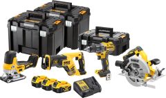 DeWalt DCK480P3T-QW DCK480P3T 4-delige Combopack XR 18 Volt 3 x 5,0 Ah Li-Ion in TSTAK