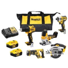 Dewalt DCK501P2 5-teiliges Kombi-Set 18V 2 x 5.0 Ah Li-ion