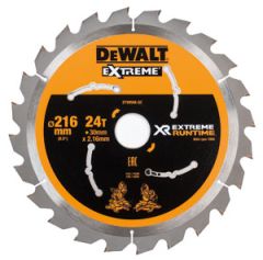 DeWalt DT99568-QZ XR Cirkelzaagblad 216mm x 30mm 24T CSB