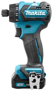 Makita DF032DSAJ Boor-/schroefmachine 10,8 Volt 2.0 AH Li-ion koolborstelloos in M-Box