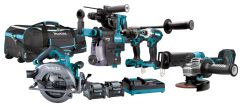 Makita DK0128G601 Combiset - 6 machines 40V max 4.0Ah Li-Ion in tas