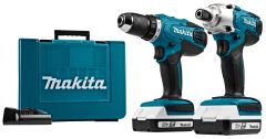 Makita DK18041 - DF457D Akku-Bohrmaschine TD127D Schlagschrauber 18V 1,5 AH Li-Ion