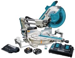 Makita DLS211PT2U Akku-Kappsäge 305mm 2 x 18V 5.0 Ah Li-ion