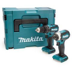 Makita DLX2283ZJ - DHP485 Akku-Schlagbohrschrauber + DTD153 Schlagschrauber 18V ohne Akkus und Ladegerät