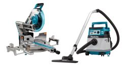 Makita DLX2380UX1 Combiset 2 x 18V met AWS - DLS211 afkortzaag + DVC157L stofzuiger 