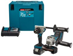 Makita DLX2430TJ Comboset 18V 5.0Ah Li-Ion - DDF486 Accuboormachine + DGA504 Accu Slijper in MBox