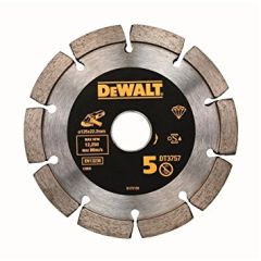 DeWalt DT3758-QZ Diamantzaagblad Droog 125 x 22.2mm voor Voegen (dubbel segment)