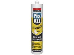 Soudal 124806 Fix - All Turbo Schwarzer Befestigungssatz 290ml