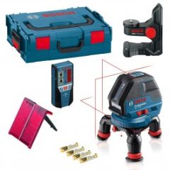 Bosch Blauw GLL 3-50 Lijnlaser + Ontvanger LR2 + BM1 Houder in L-Boxx 0601063803