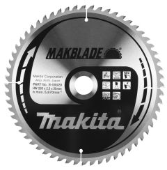 Makita Zubehör B-09042 HM-Sägeblatt Holz 190 x 20 x 60T