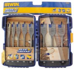 Irwin 10507603 Blaue Rille 4X Speedborenset 8-Delig